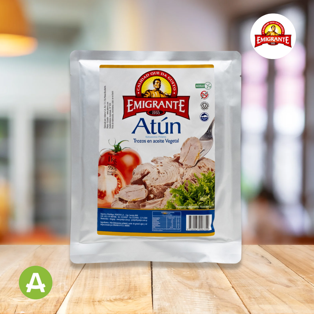 Atun En Trozos En Aceite X 1kg Emigrante Pouch ALMA Foods