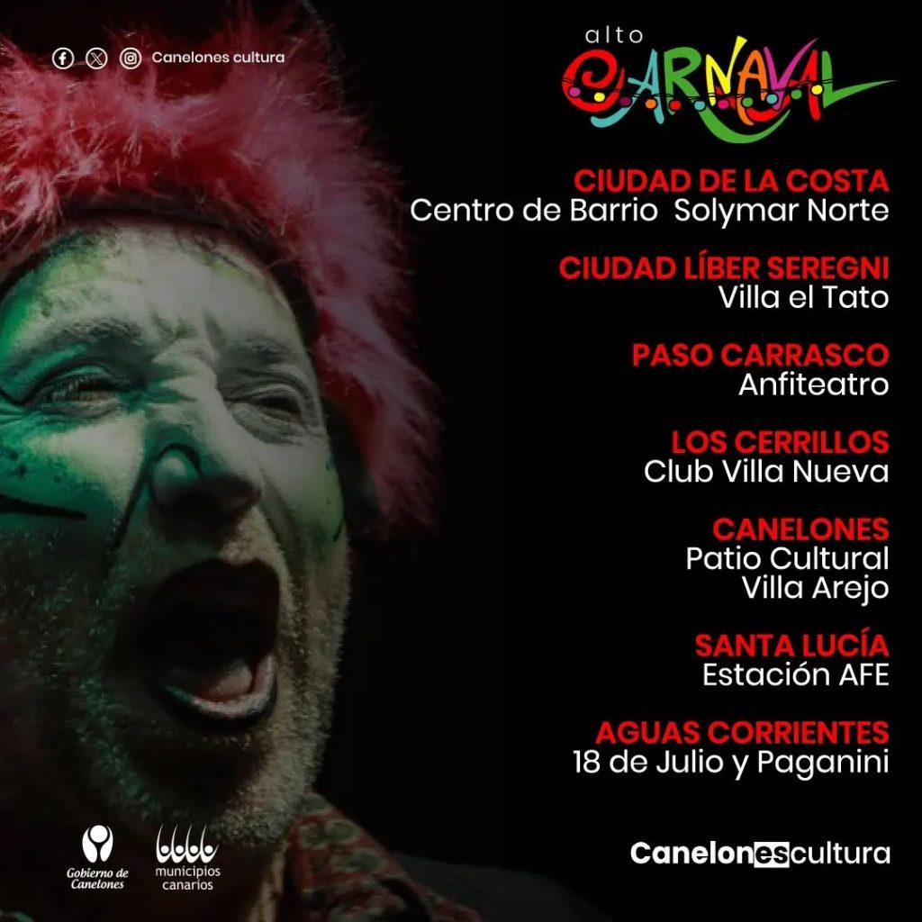 Cartelera De Tablados Desfiles Y Concursos Del Carnaval En Canelones