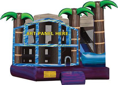 Bouncy House With Water Slide in Chicago