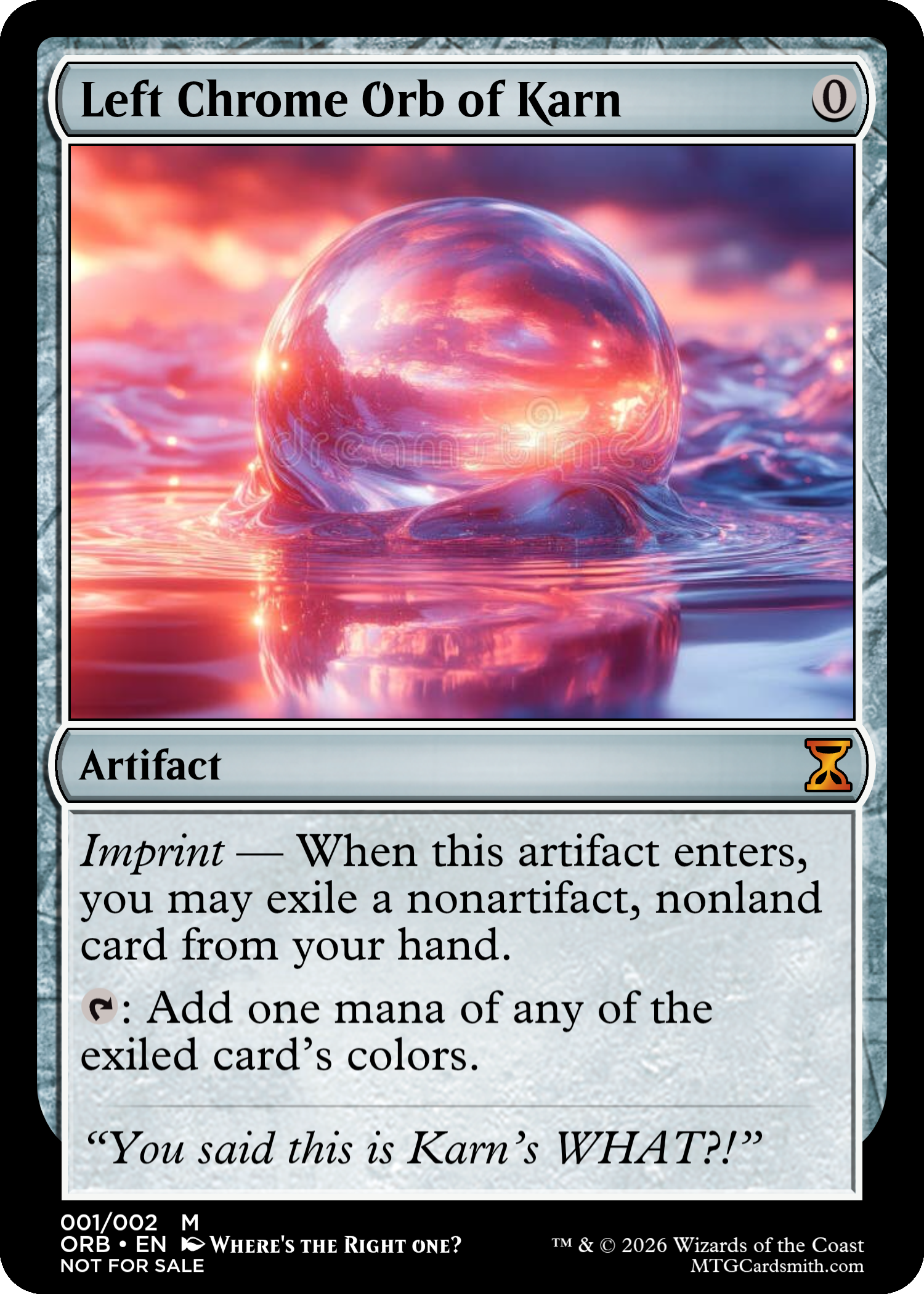 karn cards mtg Karn, Silver Golem [From the Vault: Relics] You may choose an artifact card you own from outside the game or in exile Karn, Living Legacy Dominaria United
