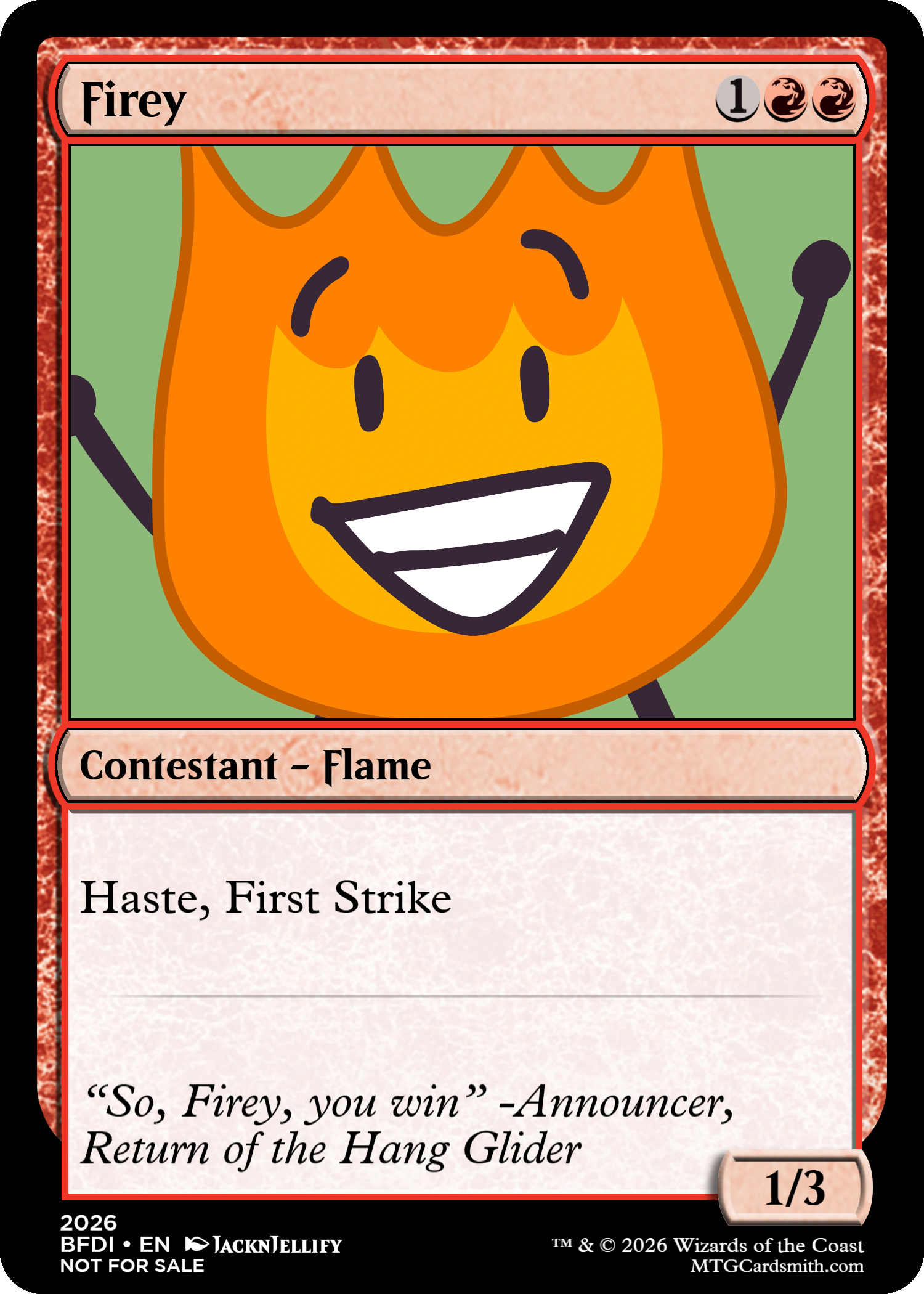 Firey BFDI by soloistoji | MTG Cardsmith