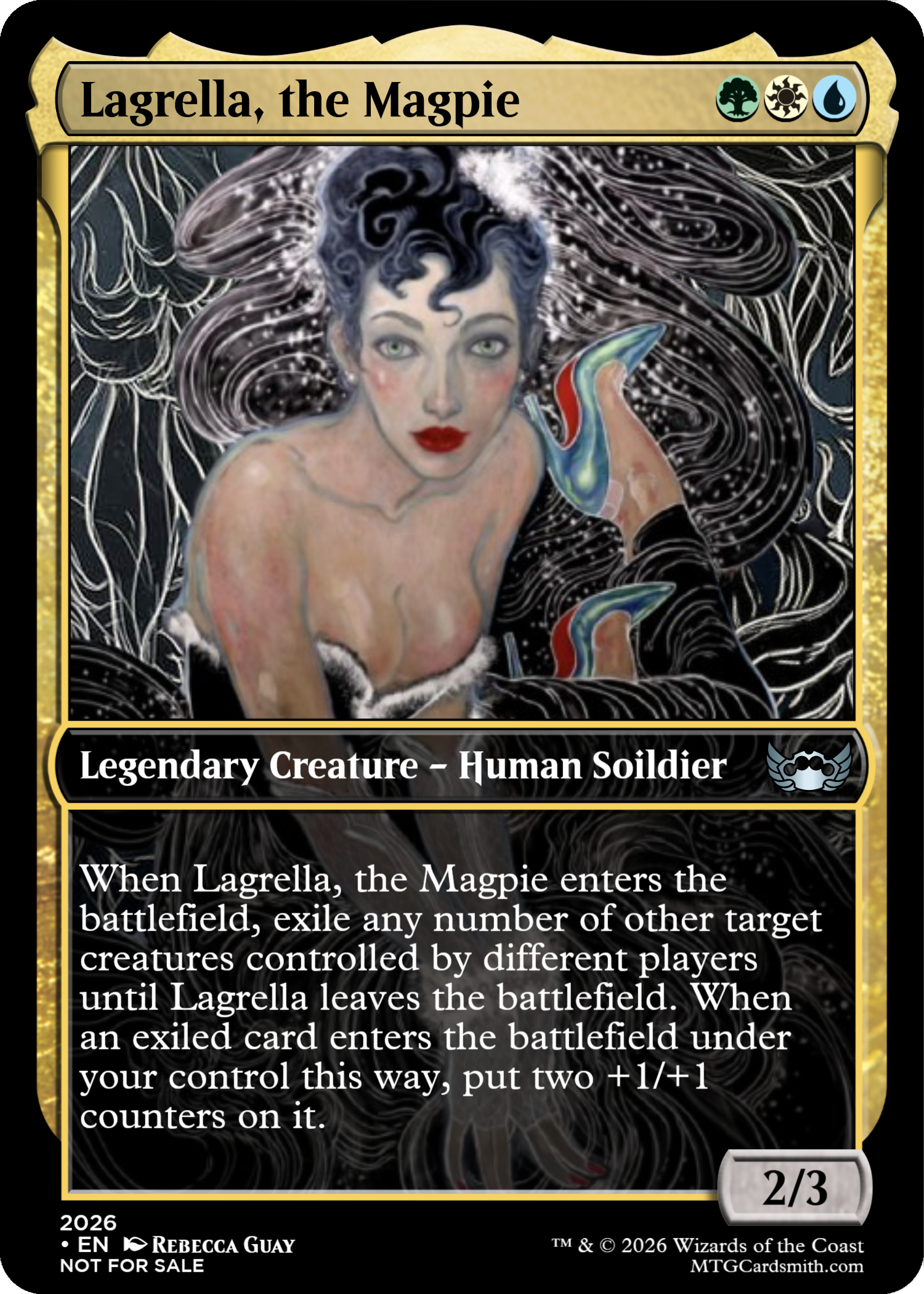 Lagrella, the Magpie (Rebecca Guay Art) by 138 | MTG Cardsmith