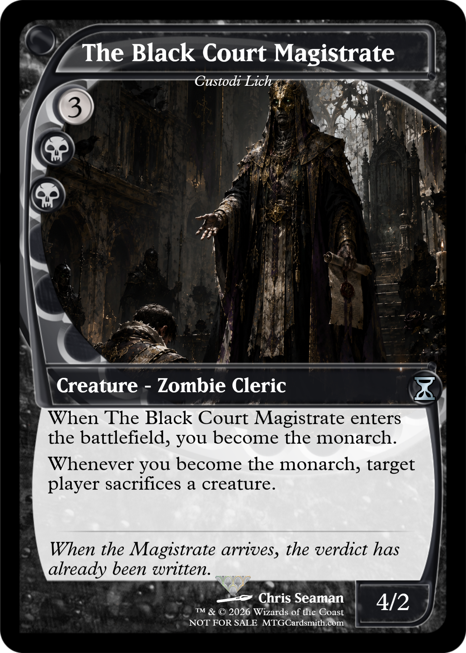 mtg card smith grimnir by nikolakiss