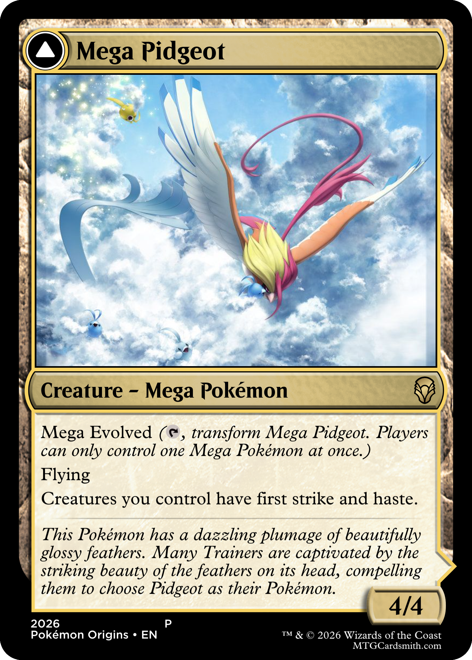 pokemon mega pidgeot card ex (A3a-102) Pokmon TCG Pocket you may search your deck for a card and put it into your hand Mega Pidgeot - sergeykhy