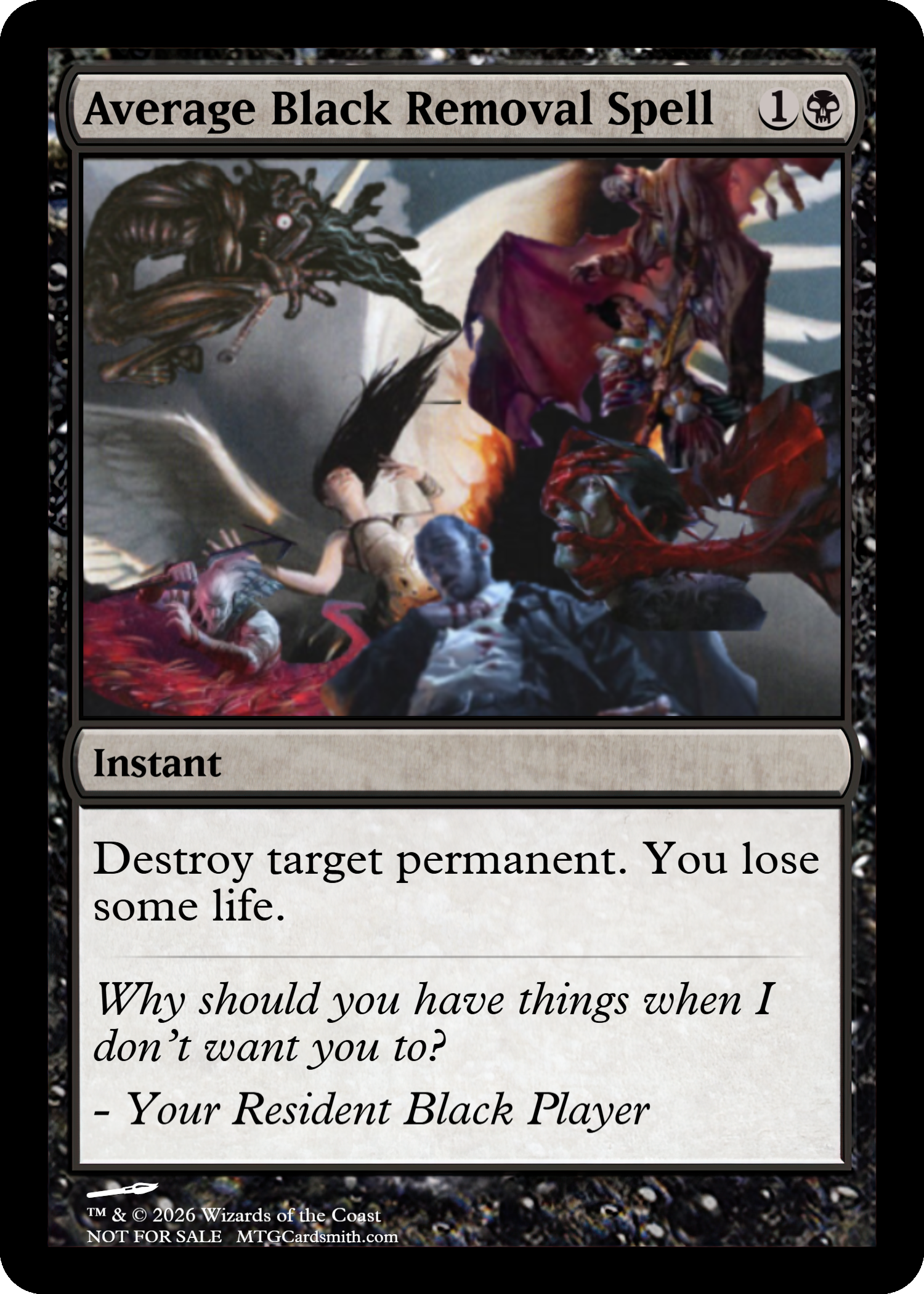 mtg black removal cards Rules Text: Destroy target creature, Colors: Black, 218 MTG Best Historic Black Removal