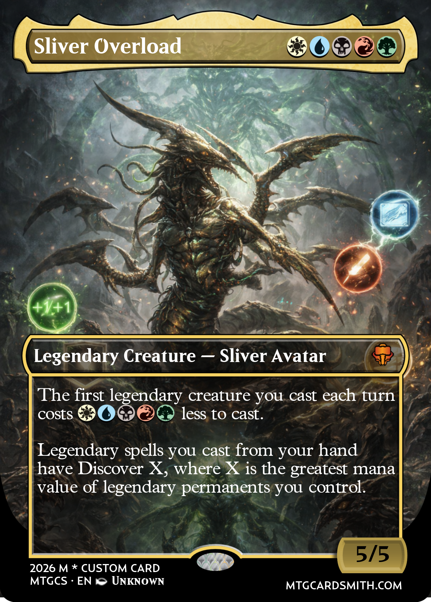 mtg overload cards Sliver by ashtonmiller483gmailcom Mint / near mint condition trading card Event: Chrome Dome's Overload |