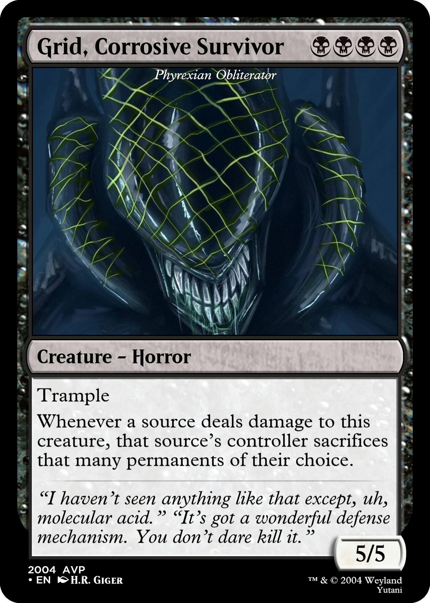 Grid, Corrosive Survivor by Crabcake | MTG Cardsmith