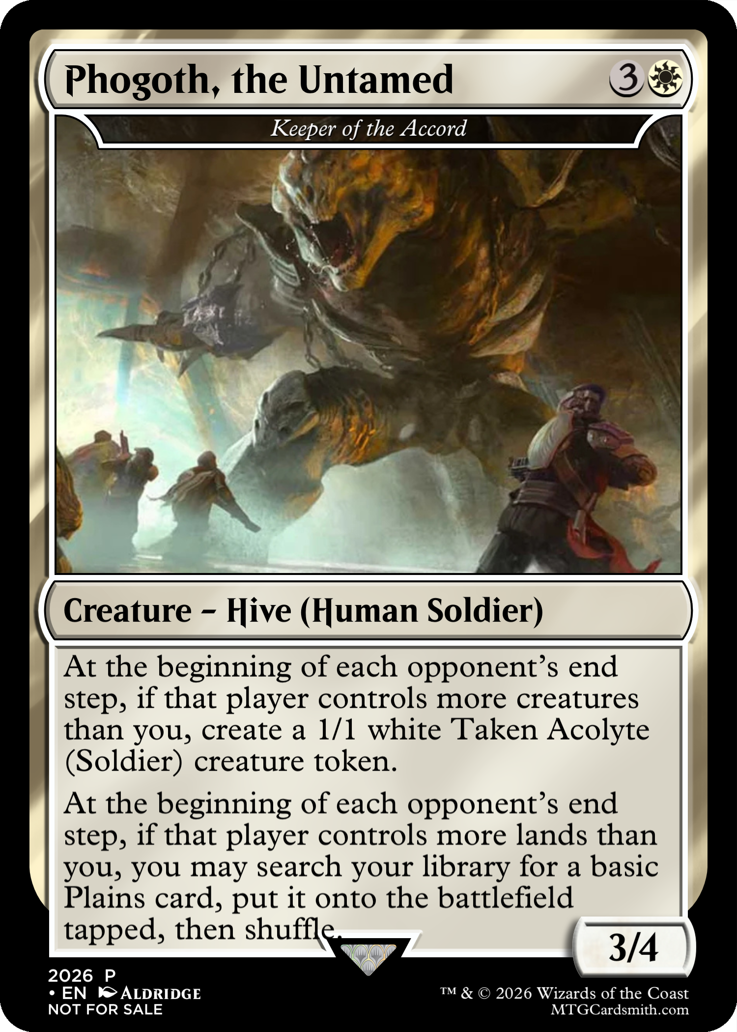 mtg card smith Phogoth, the Untamed by Nathanktm5@gmail.com