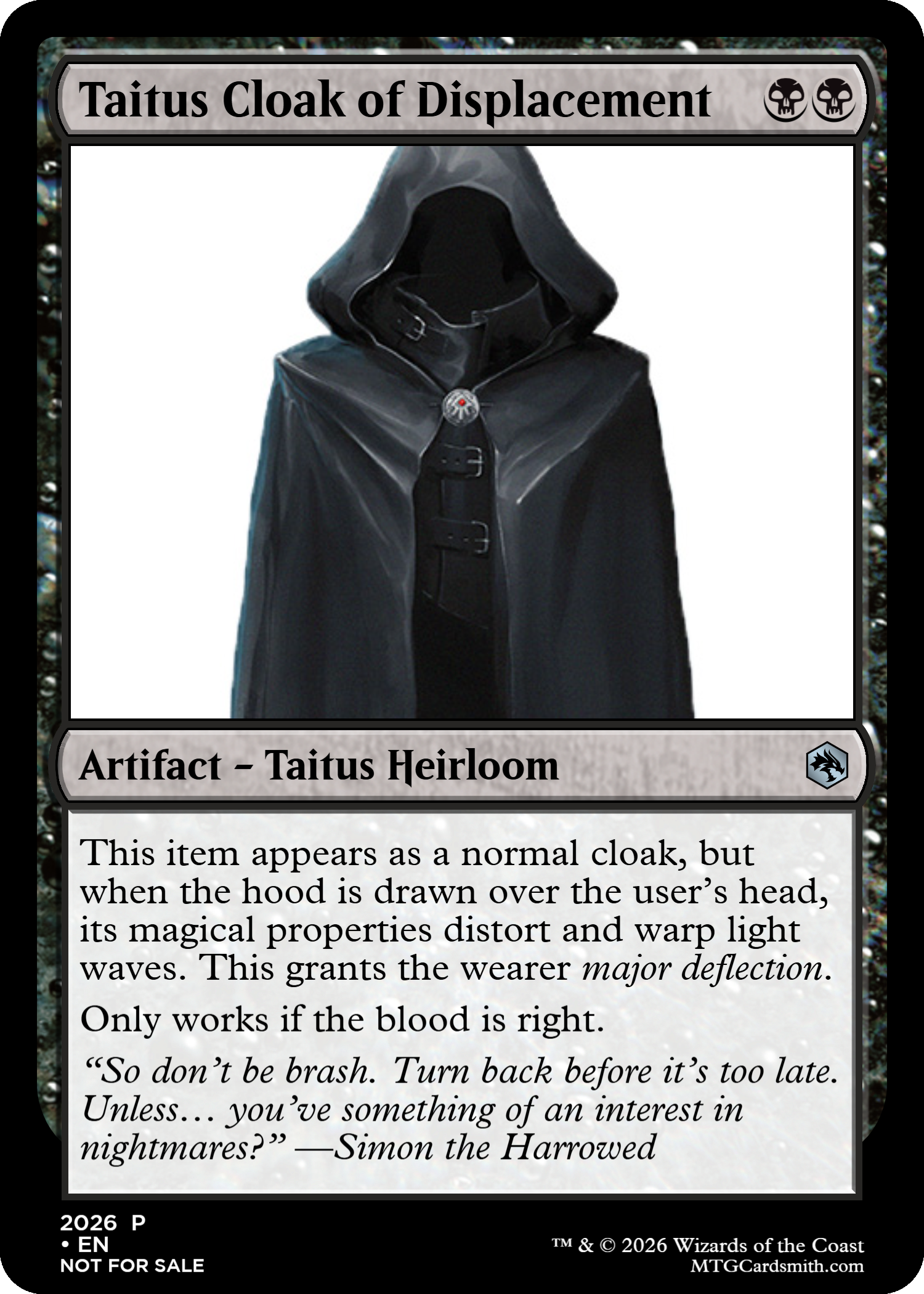 cloak the top card mtg Cloak of the Bat | Commander Legends: Battle for Baldur's Gate | Commander