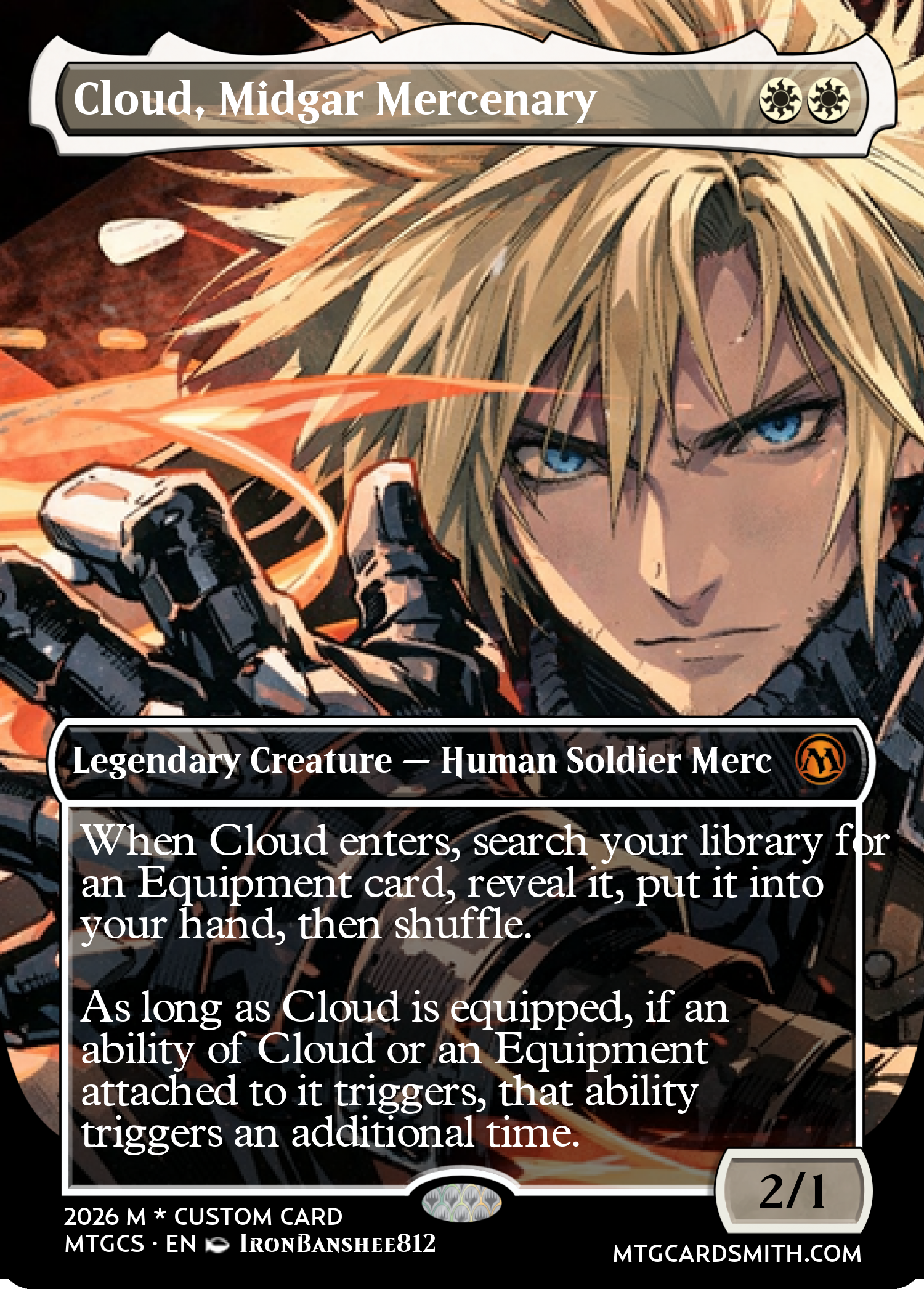 cloud midgar mercenary mtg card Card Kingdom