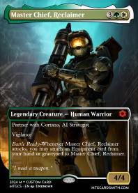 master chief mtg card Chef [519] [Commander Legends: Battle for Baldur's Gate] [Etched Foil]  Face to Face Games  You never thought rations was an appropriate term for the feasts you prepare for your party Custom Magic: The Gathering card