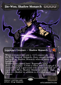 solo leveling mtg cards Solo Leveling Comander by LucMC