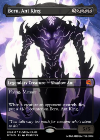 solo leveling mtg cards Solo Leveling Comander by LucMC