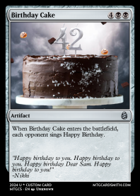 mtg birthday cards Bilbo, Birthday Celebrant LotR LIFEGAIN Magic MTG Custom Commander Dec –  CommanderComplete