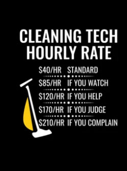 What is the hourly rate for commercial cleaning