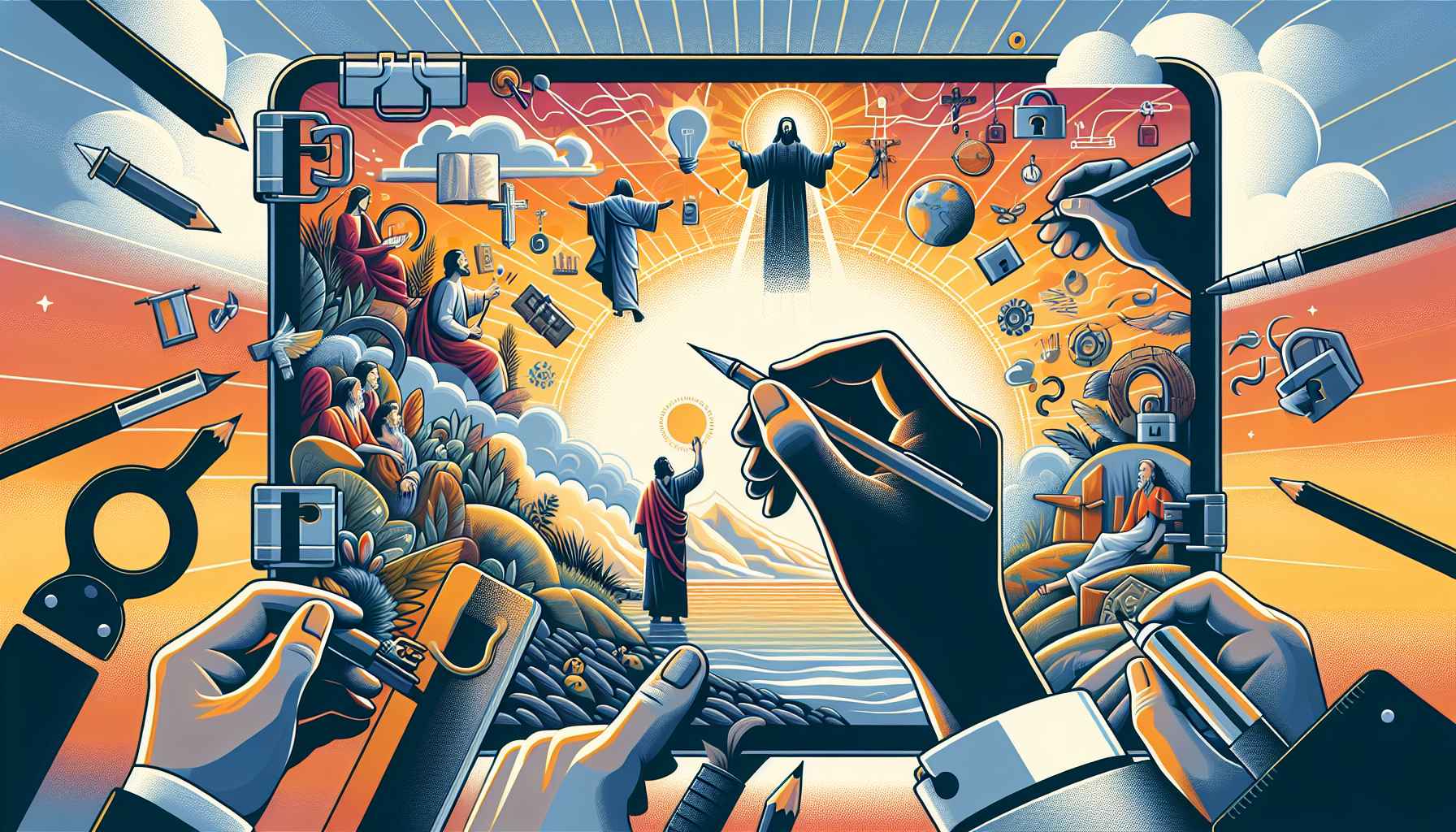 curso online gratuito de Ilustração Bíblica: Técnicas E Inspirações