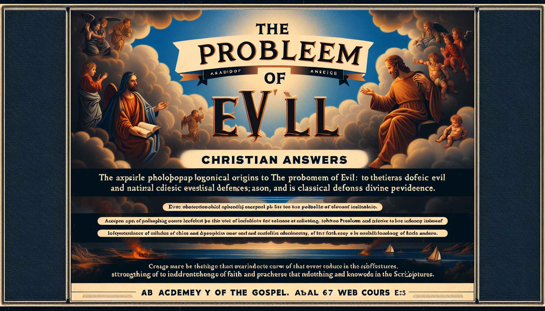 curso online gratuito de O Problema Do Mal: Respostas Cristãs