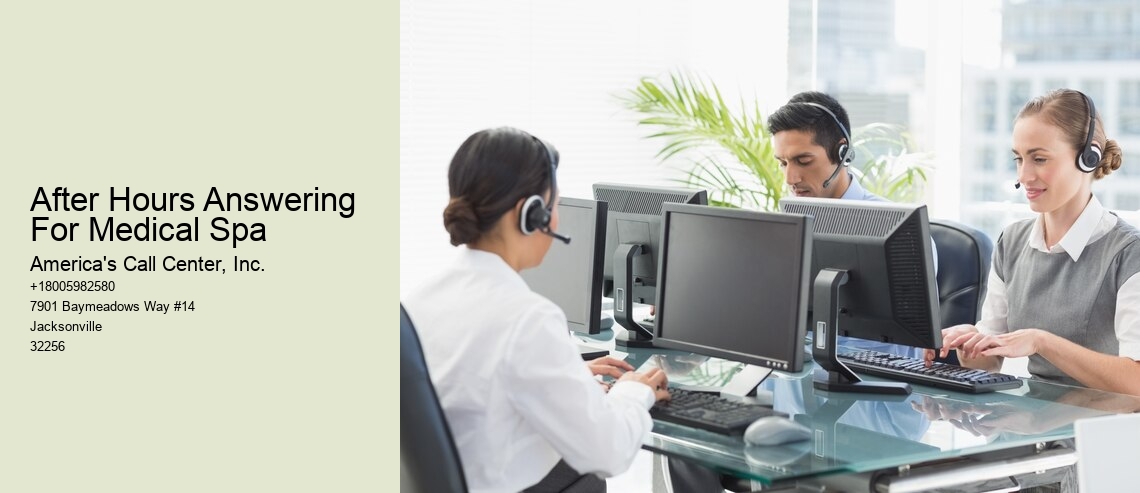 After Hours Answering For Medical Spa