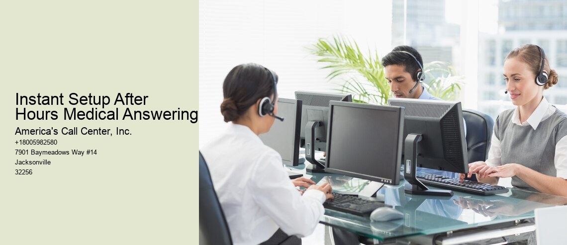 Instant Setup After Hours Medical Answering