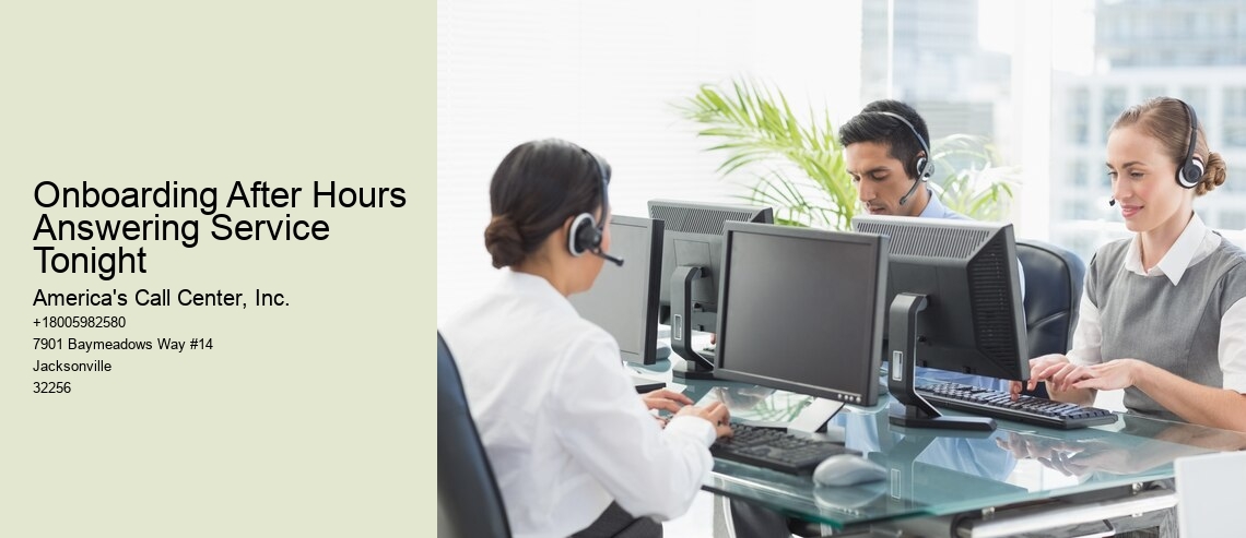 Onboarding After Hours Answering Service Tonight