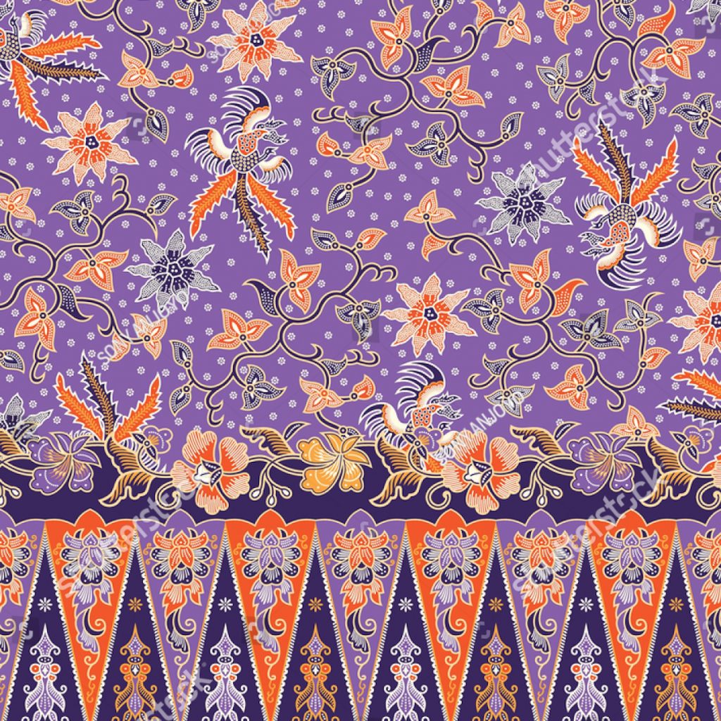 Batik Betawi identik dengan motif gaya batik  Tarogong.