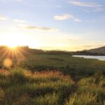 Danau kembar di Kabupaten Solok, menikmati matahari terbit di Danau Diateh.