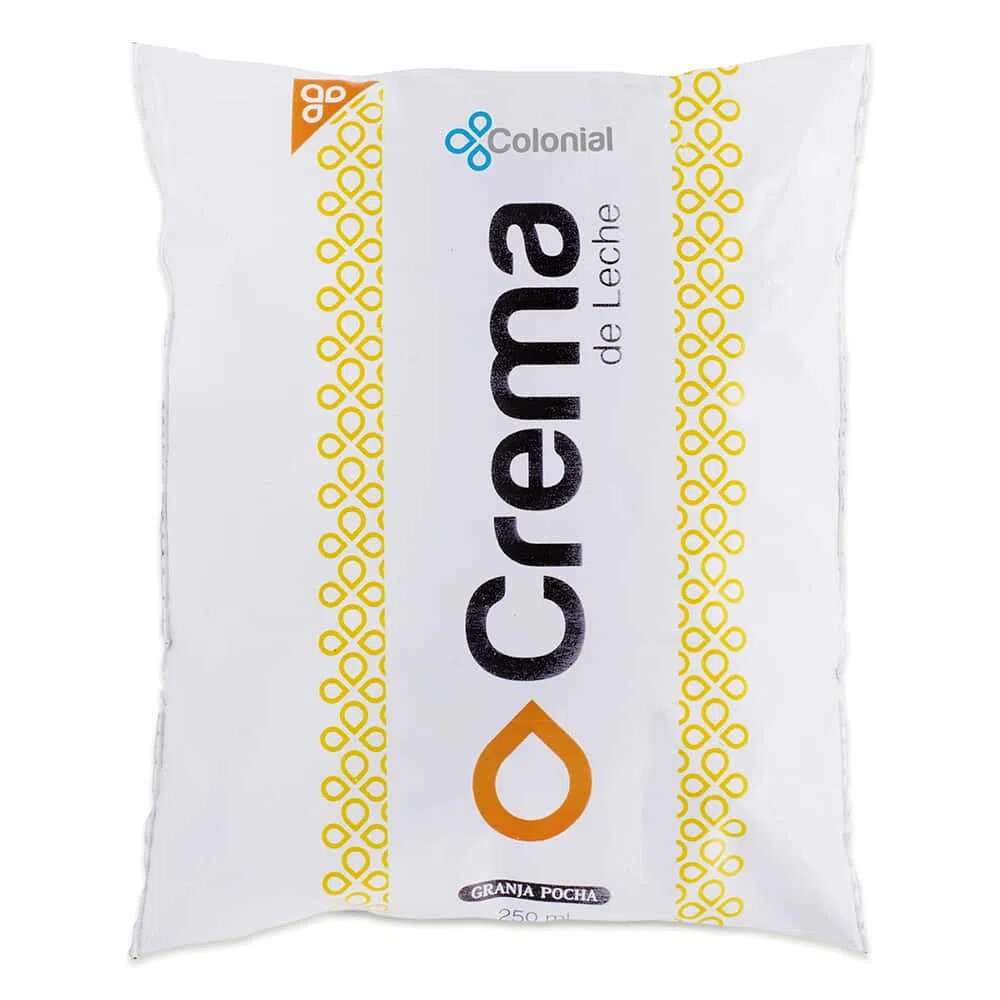 Sachet Crema de Leche Colonial 1/4 Lt ALMA Foods