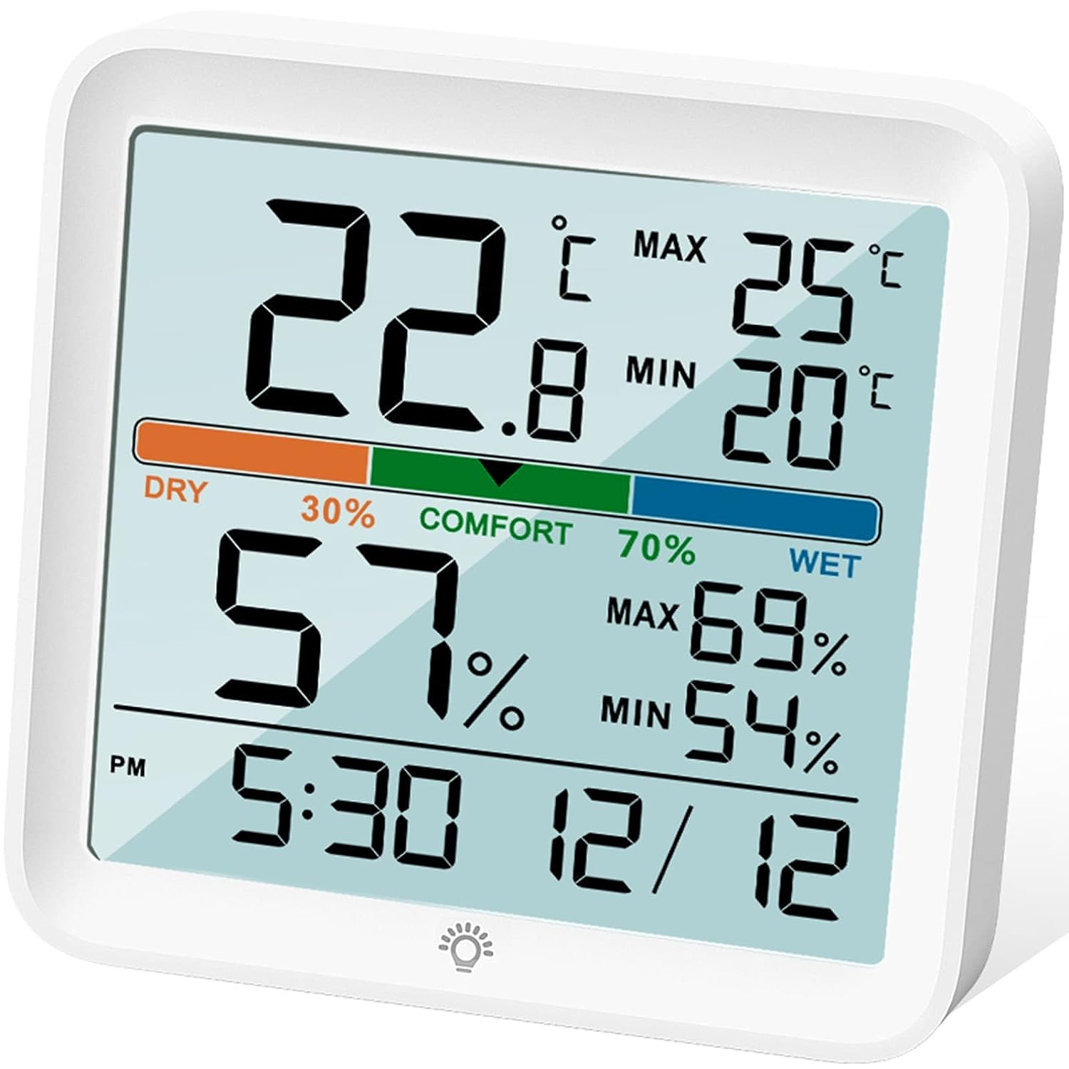 NOKLEAD LCD Digital Thermometer Hygrometer Indoor Room Temperature
