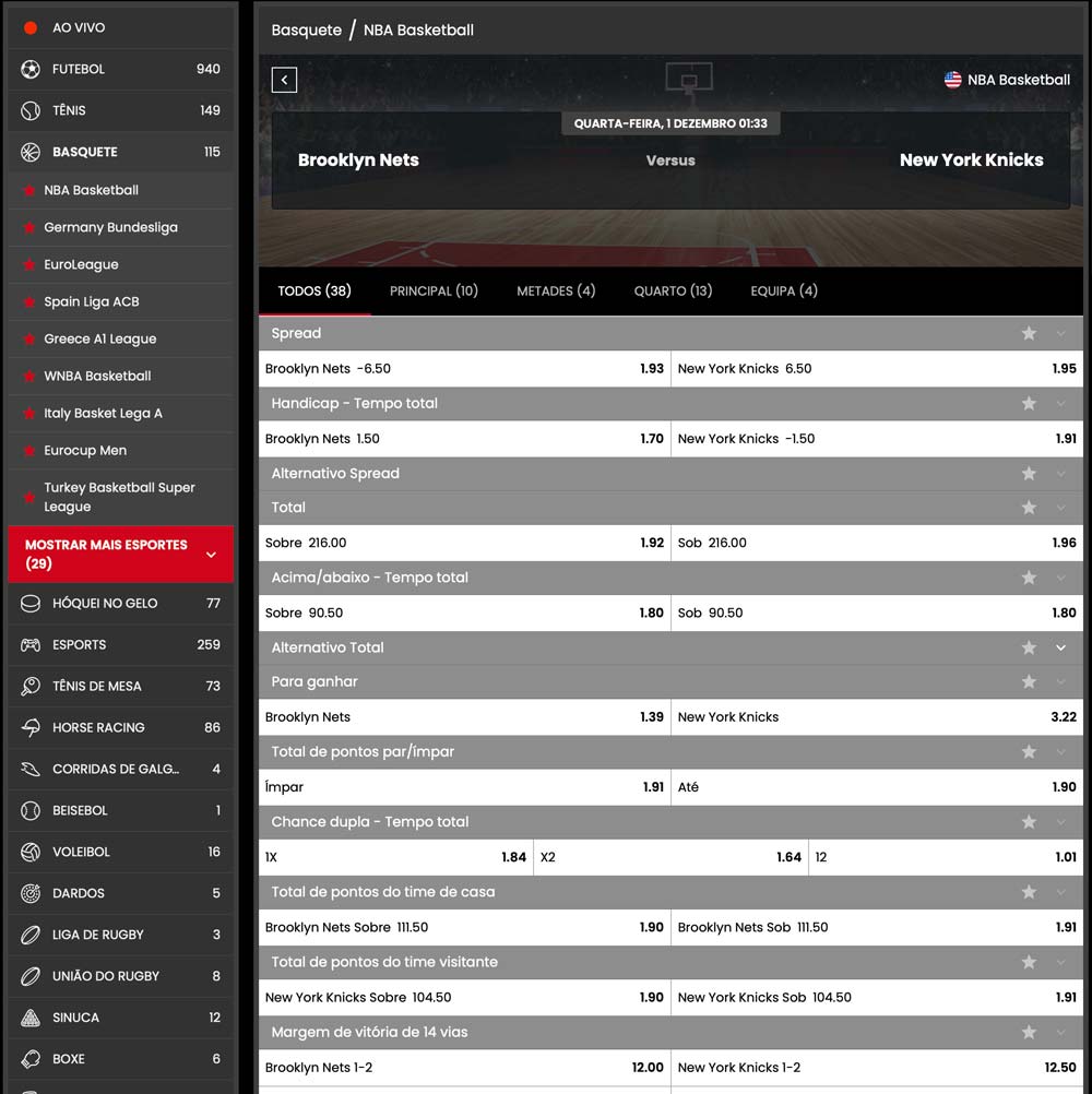 selectbet mercados
