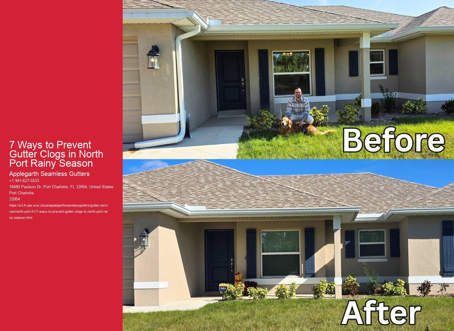 7 Ways to Prevent Gutter Clogs in North Port Rainy Season