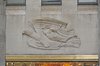 1270 Avenue of the Americas (6th Ave.) entrance facade; "Morning, Present, Evening" by Robert Garrison, 1932, detail, "Evening"