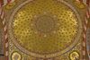 General view: A dome in the nave, showing gold mosaics