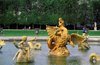 Dragon Fountain, dragon and cupids riding on swans