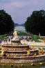 Central axis, looking west over the Latona Fountain (fountain sculpture by Gaspar and Balthazar Marsy, 1667-1670)