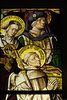 Stained Glass Panel with St. Bernard (German, ca. 1505-1508, accession 41.170.107a-c); detail, heads