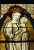 Virgin and Child (German, 1430-1435, accession 41.170.93a, b); detail, top