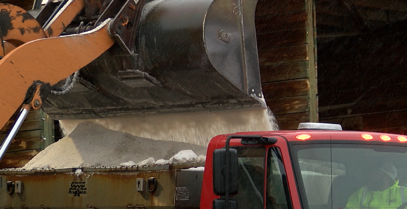 Jefferson City public works crews refill on salt.