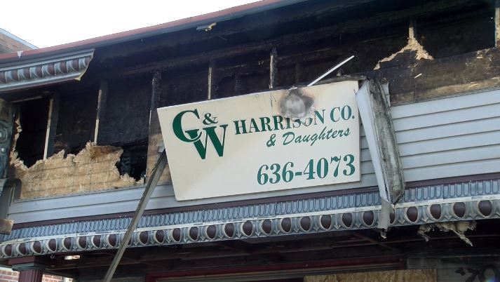 Business destroyed by fire in Jefferson City.