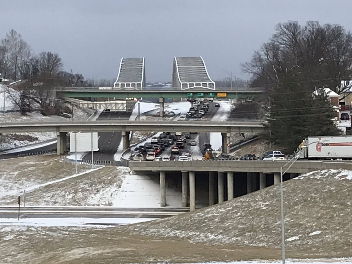 Highway 54 in snow