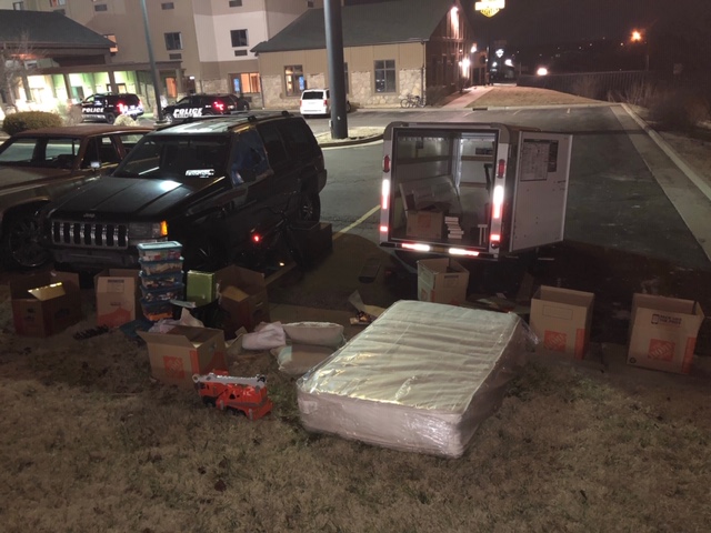 Columbia police find trailer with some family belongings stolen.