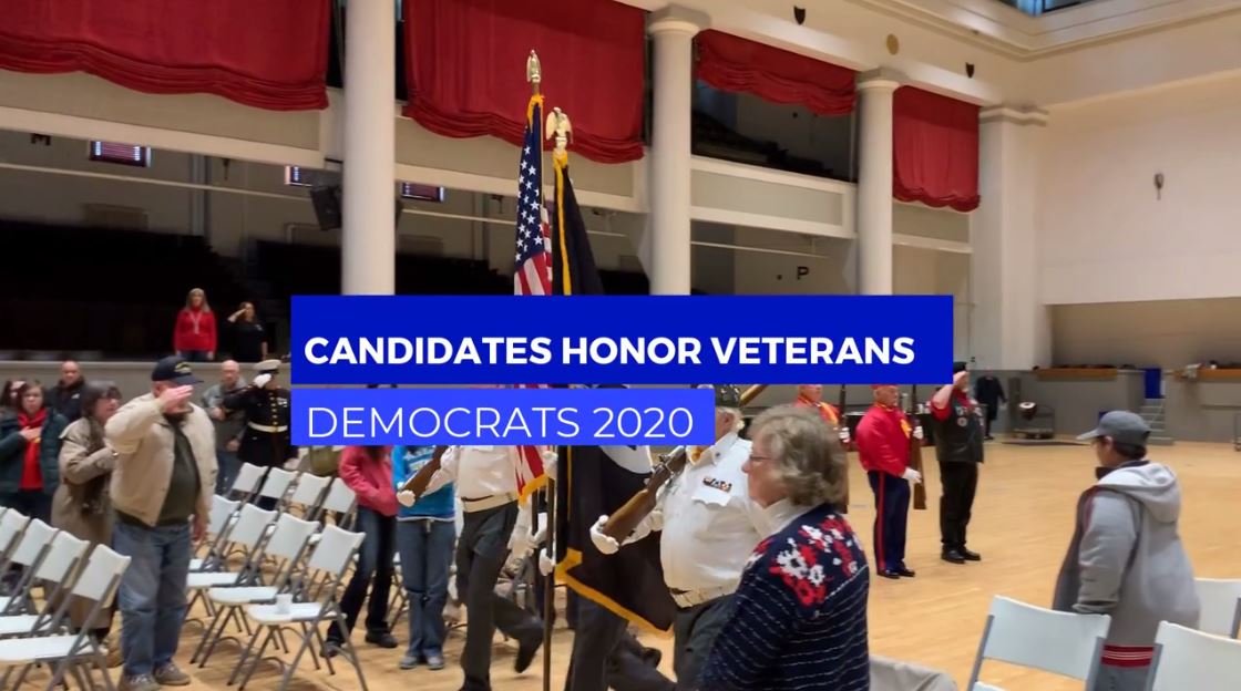 Democrats campaign on Veterans Day