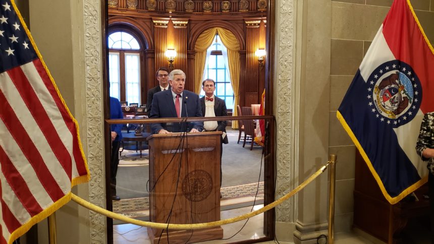 Gov. Mike Parson gives first daily briefing on COVID-19