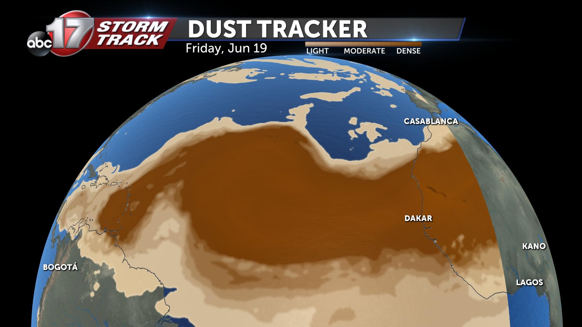 Massive Saharan Dust Cloud to impact the United States next week