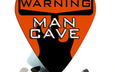 Warning Man Cave Giant Guitar Pick Wall Art – 1128