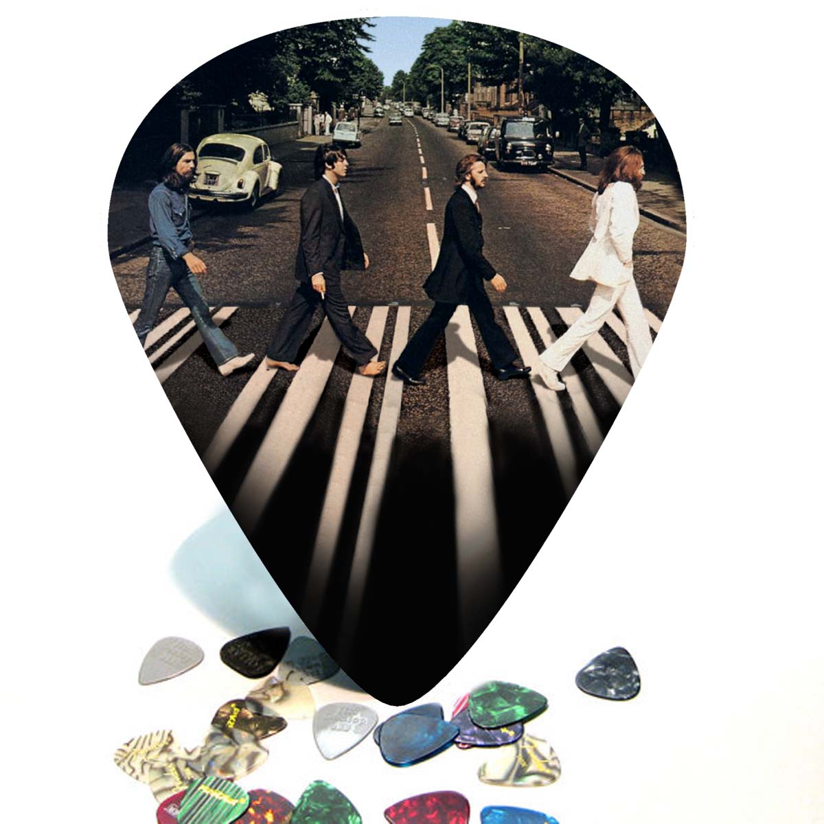 The Beatles - Abbey Road Giant Guitar Pick Wall Art - 1087
