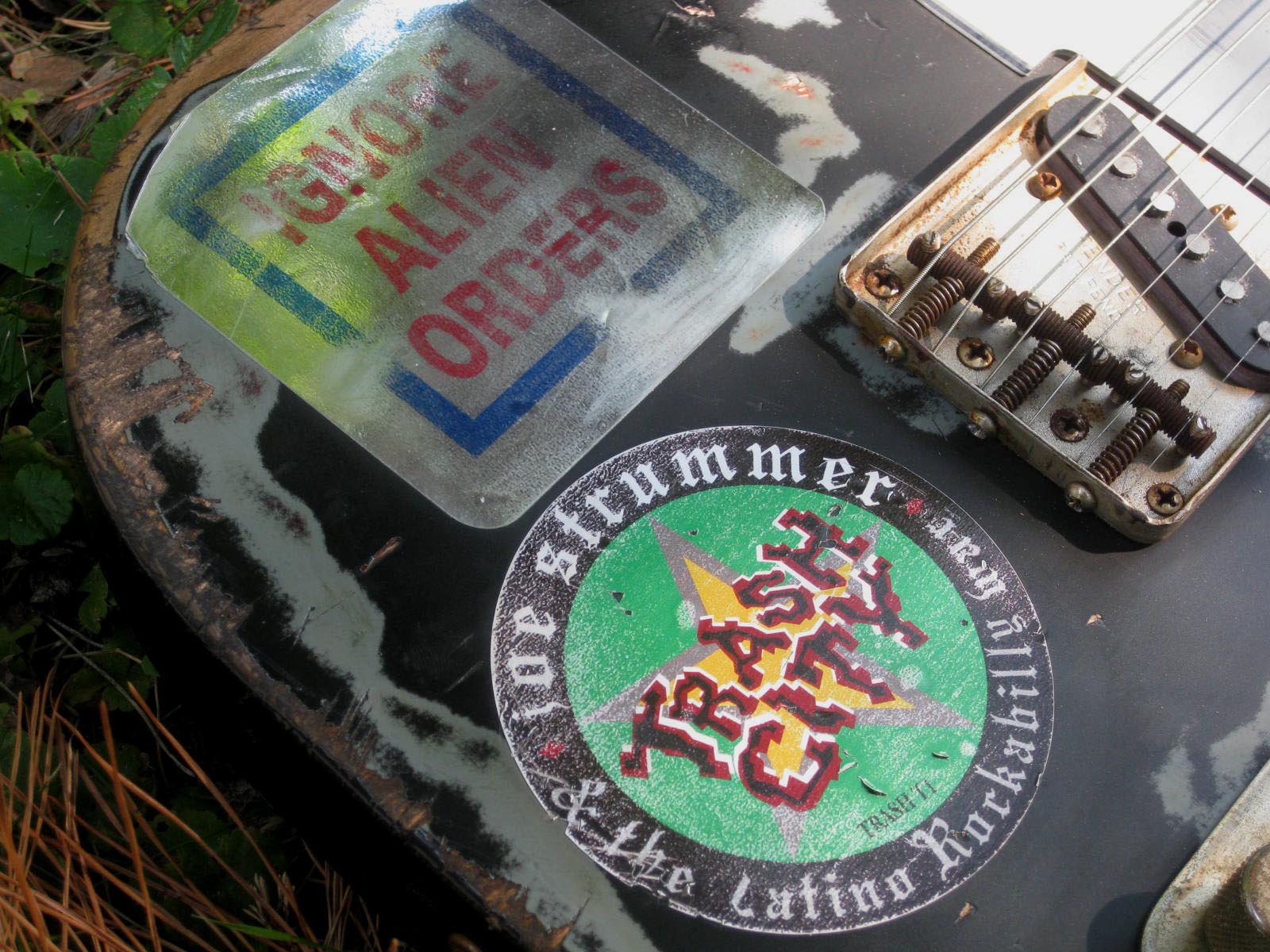 Joe Strummer / Clash Replica Ignore Alien Orders / Trash Decals Stickers