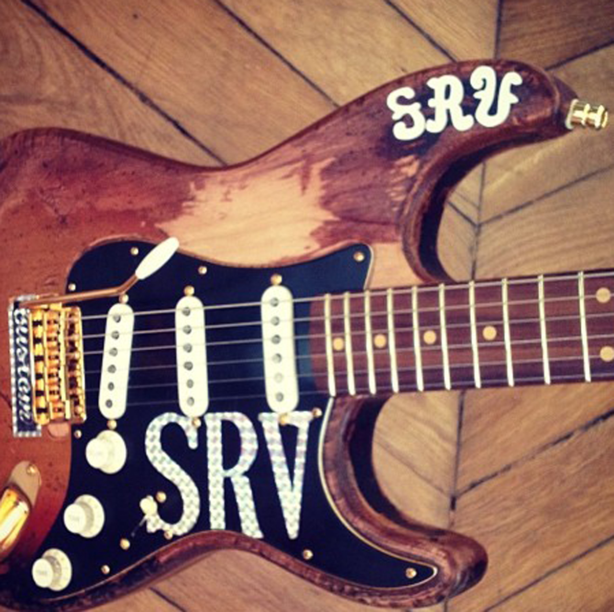 SRV Replica Holographic Letters / Stickers / Decals