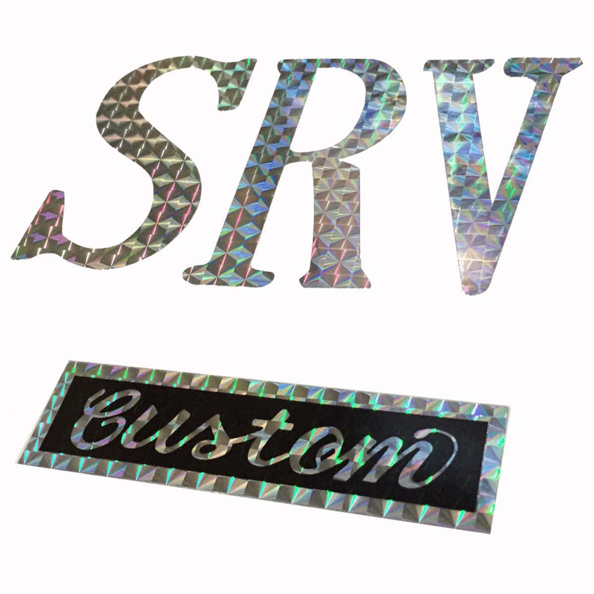 SRV #1 First Wife Replica Holographic Letters & CUSTOM  Decal