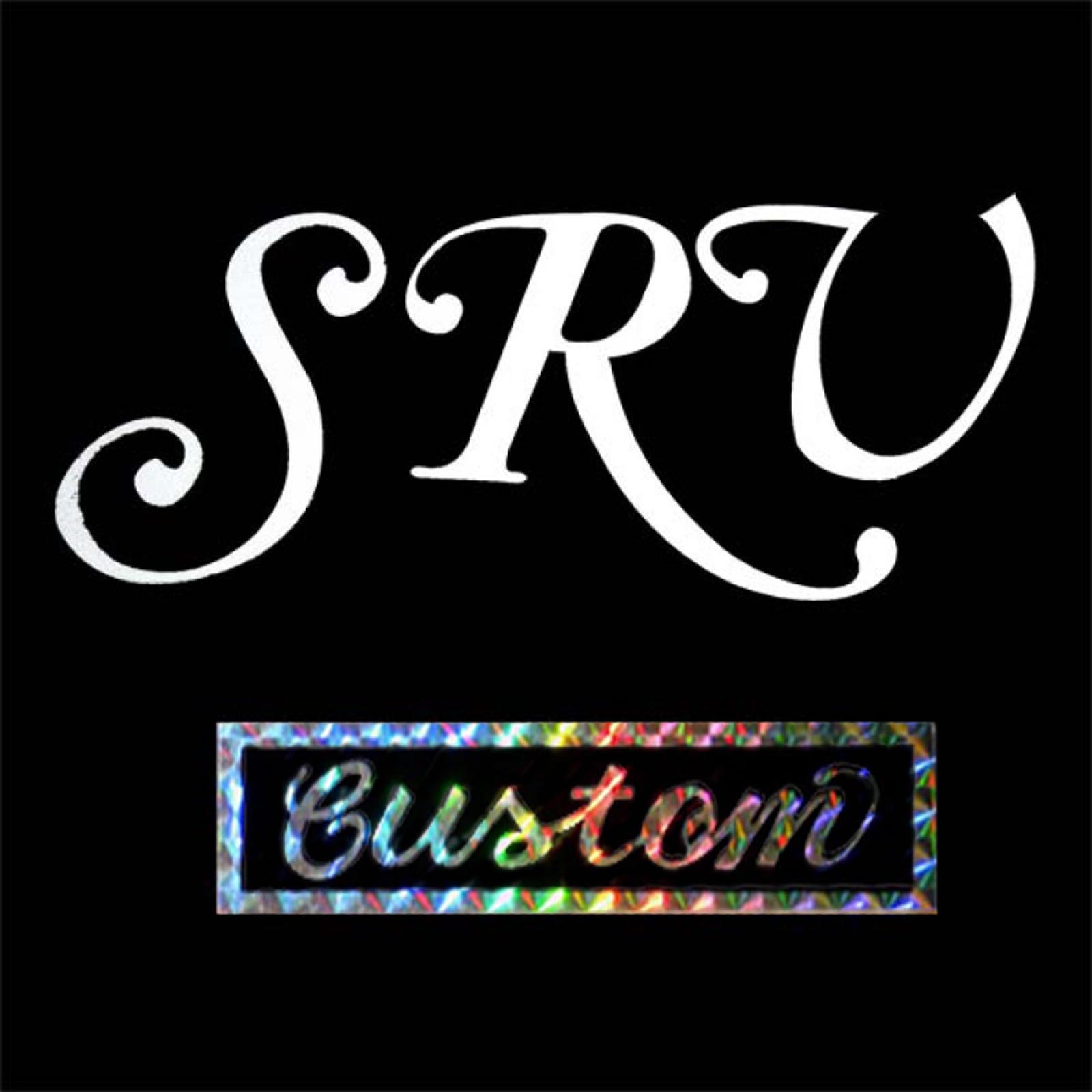 SRV #1 First Wife Replica Script Letters / CUSTOM Sticker