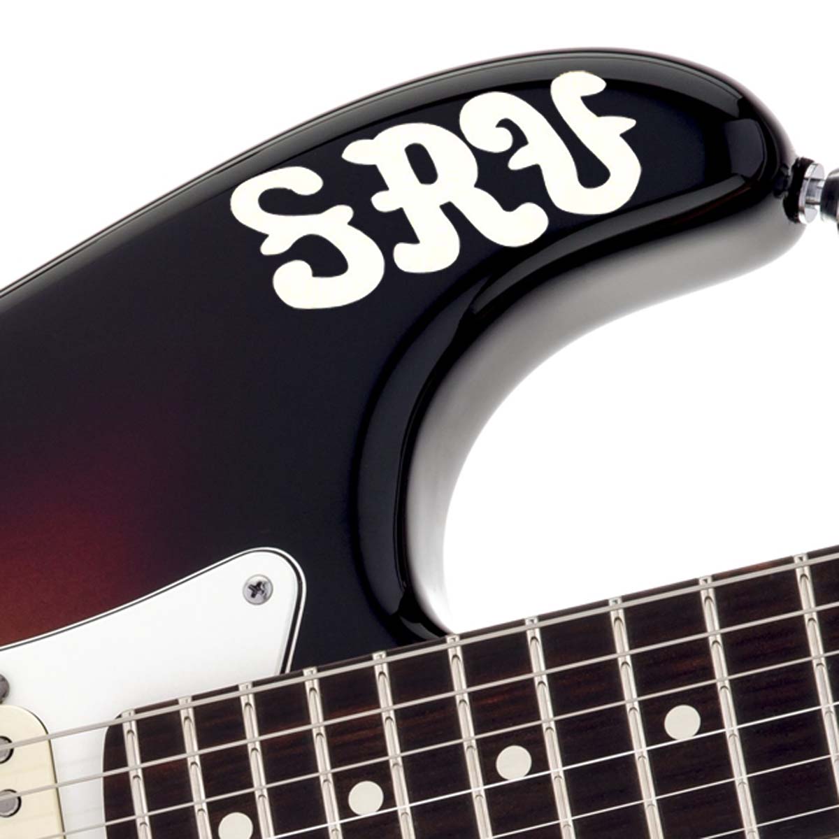 SRV Stevie Ray Vaughan Waterslide guitar Headstock Logo Decal custom shops 